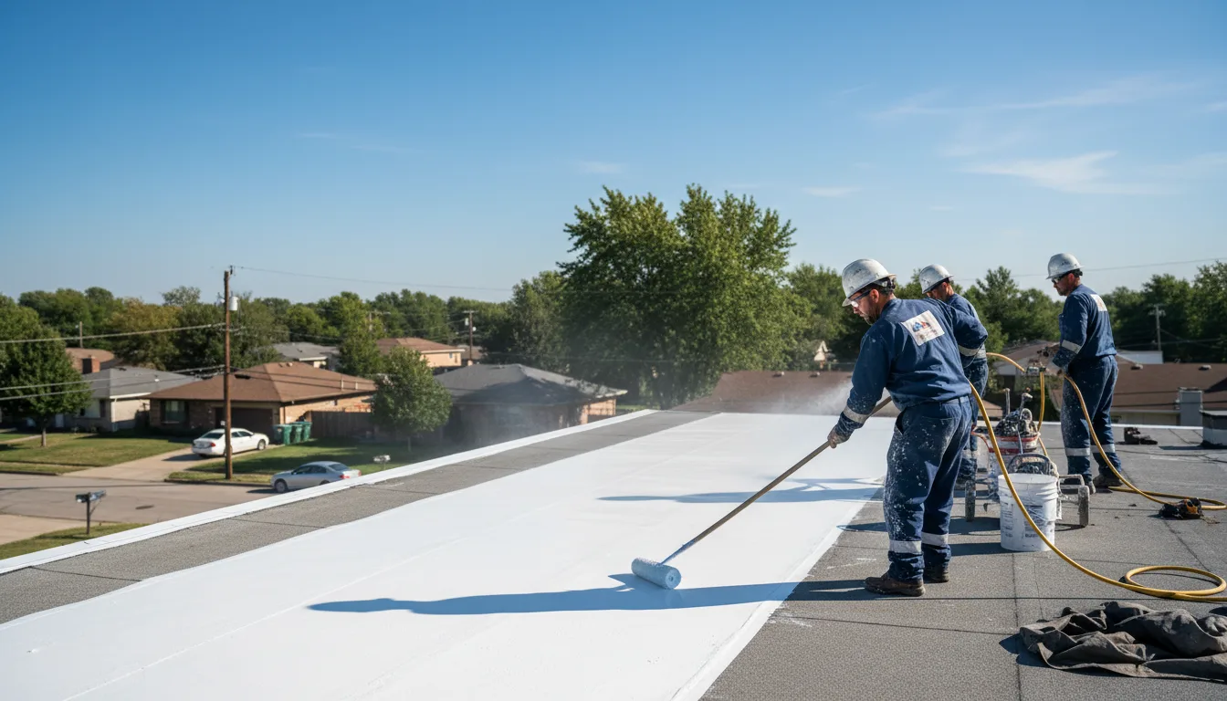 Commercial roof coating in Fayville, MA near me